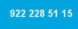 922 228 51 15